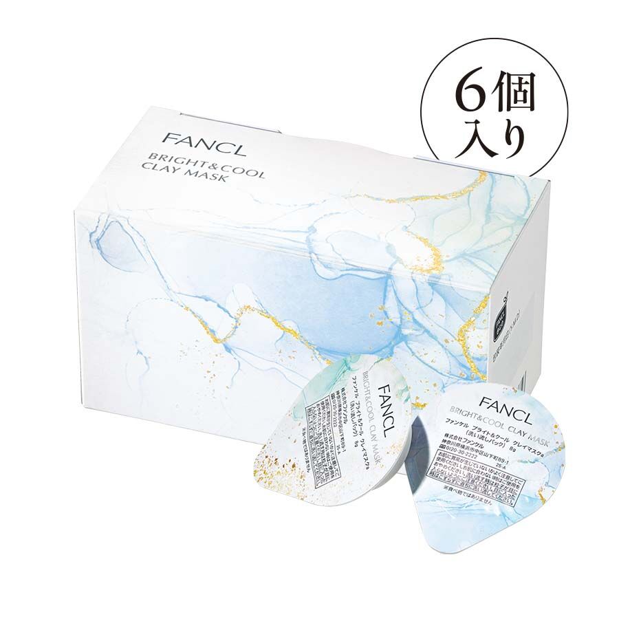 FANCL Bright & Cool Clay Mask  (6pcs)