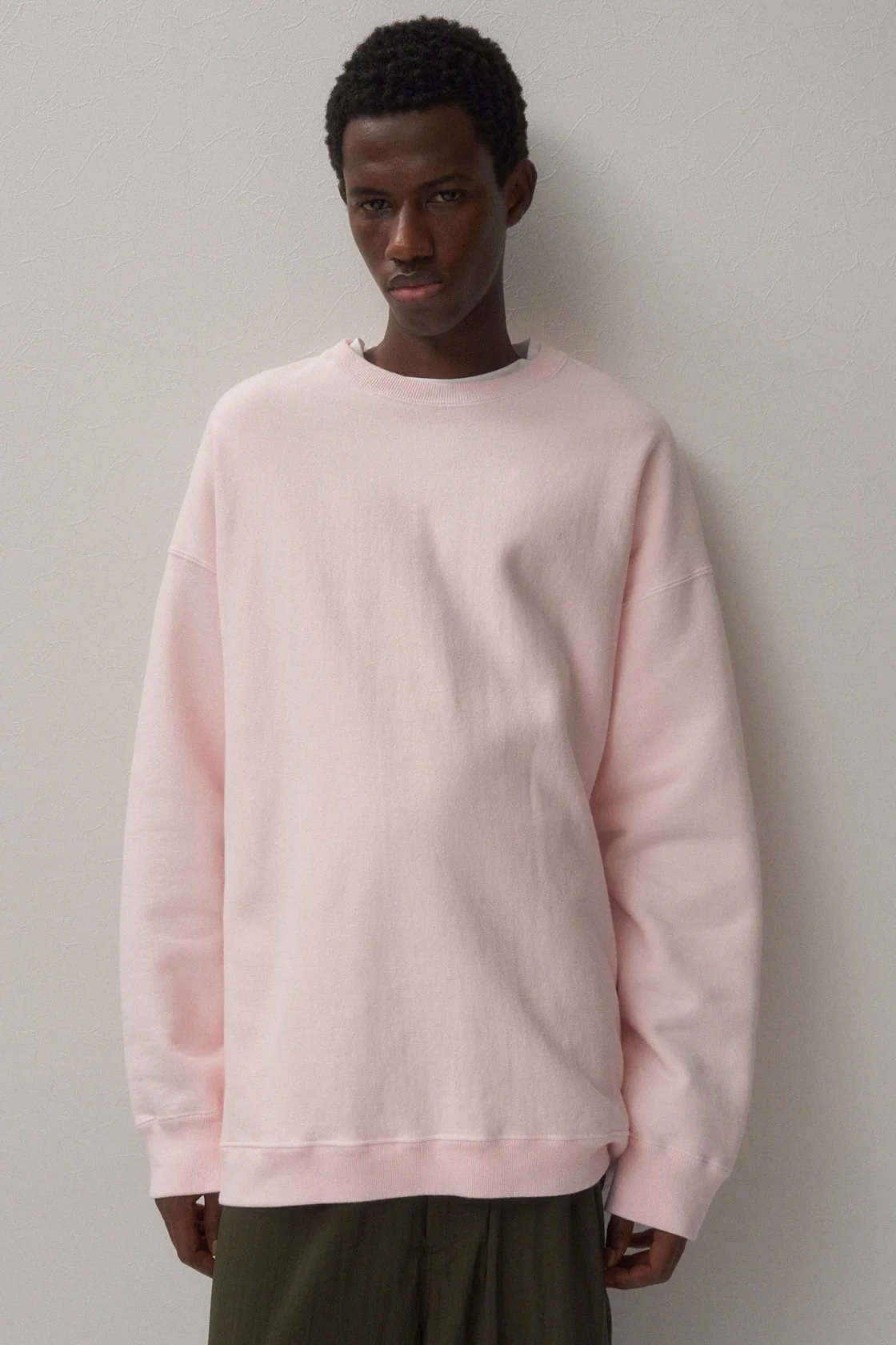 ATON NATURAL DYED URAKE OVERSIZED SWEAT SHIRT (2COL)