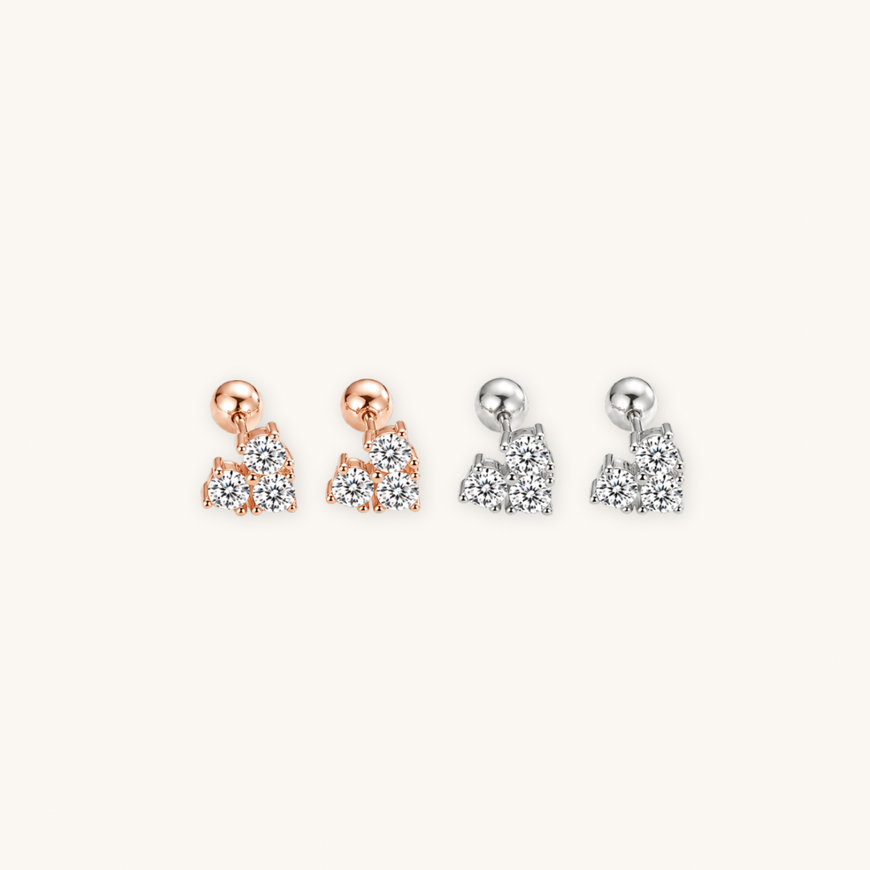 Avery moissanite earring