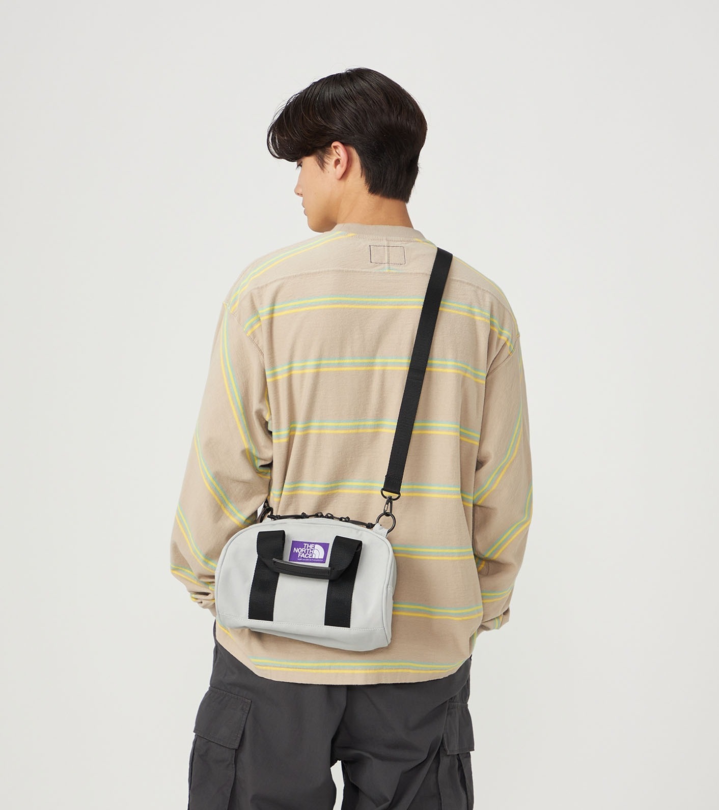 預購┃日本 TNF 紫標 Field Demi Duffle Bag 帆布 圓筒 手提 側背包 4L