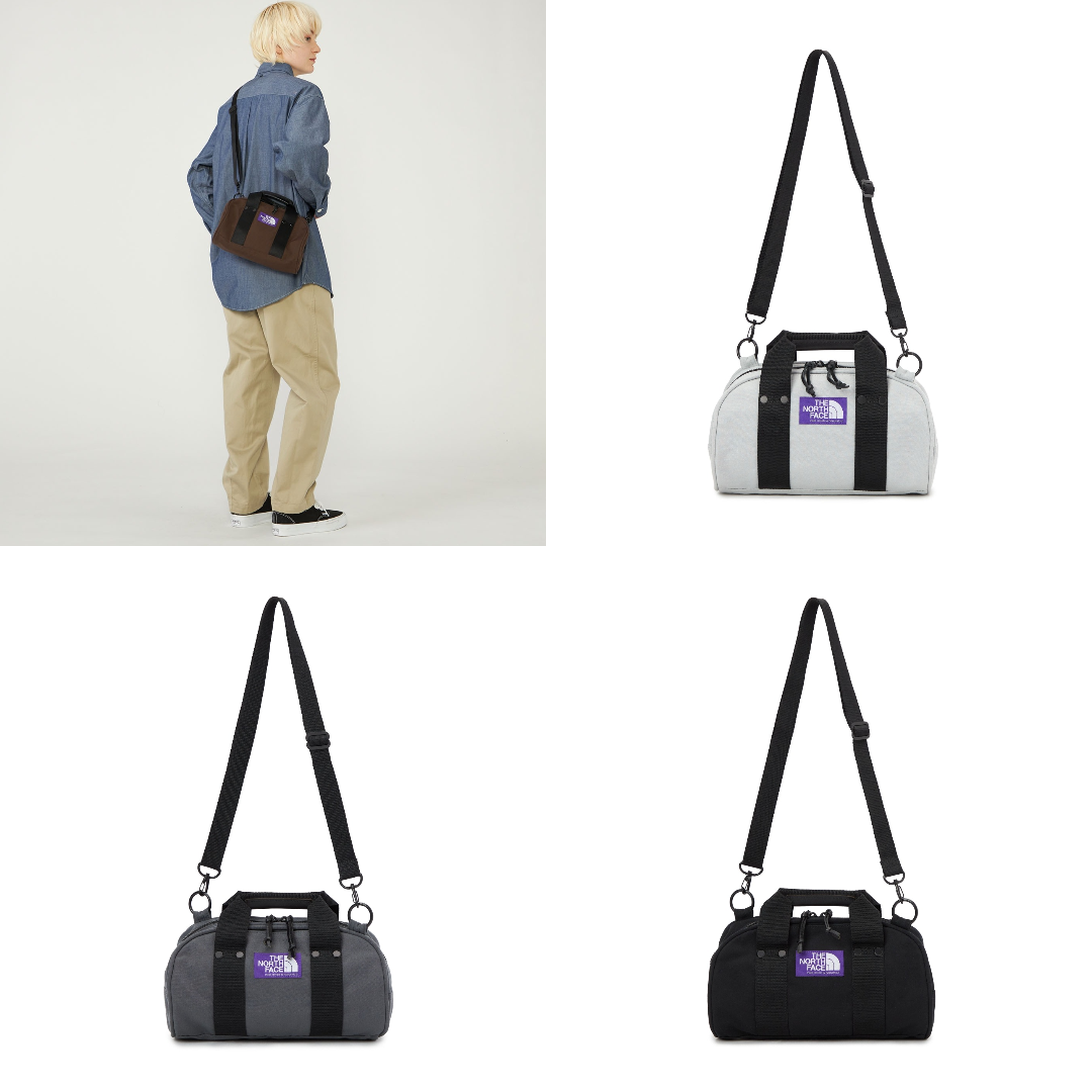 預購┃日本 TNF 紫標 Field Demi Duffle Bag 帆布 圓筒 手提 側背包 4L