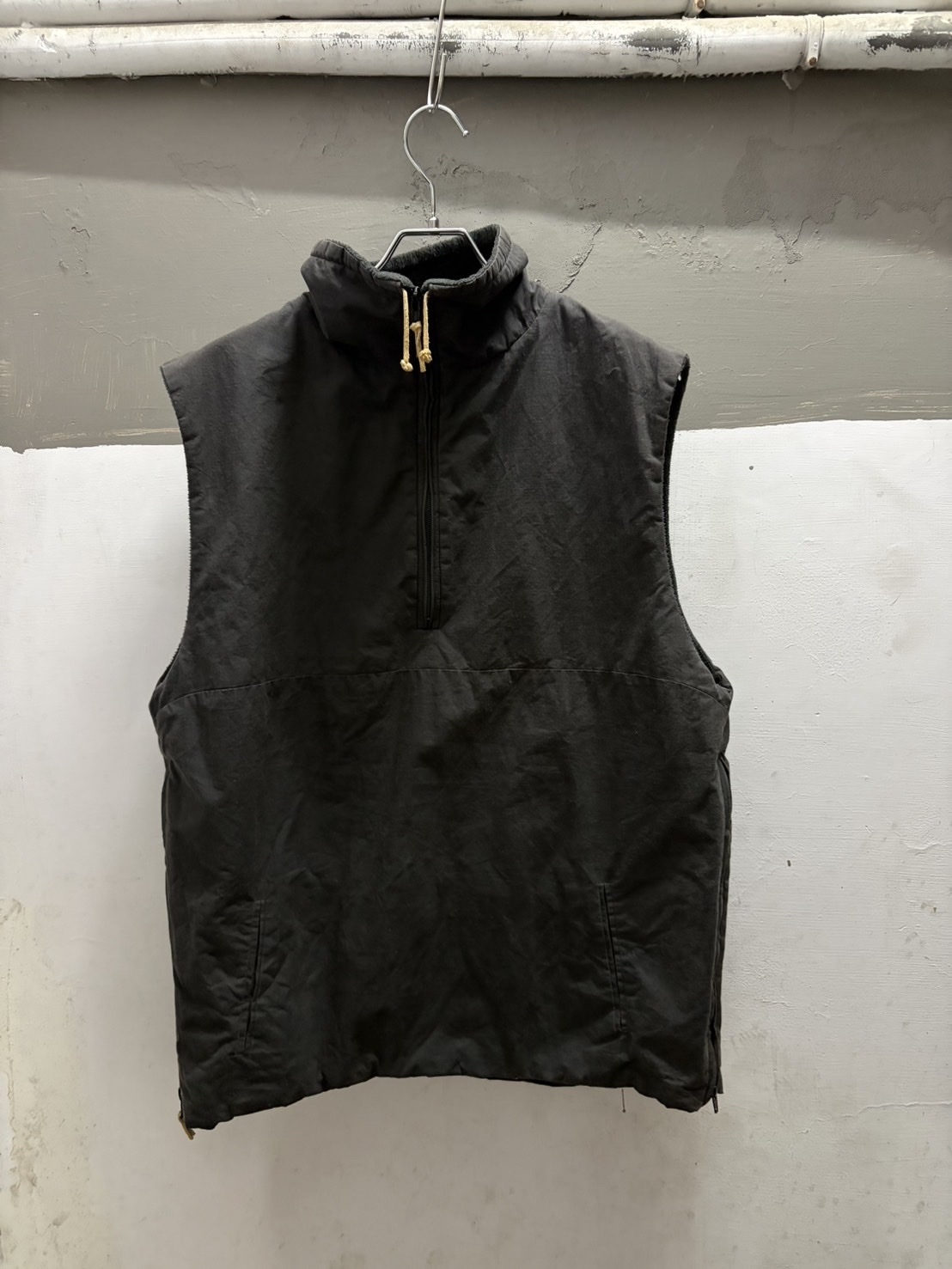 45RPM Cotton x Fleece Half Zip Vest (MADE IN JAPAN)
