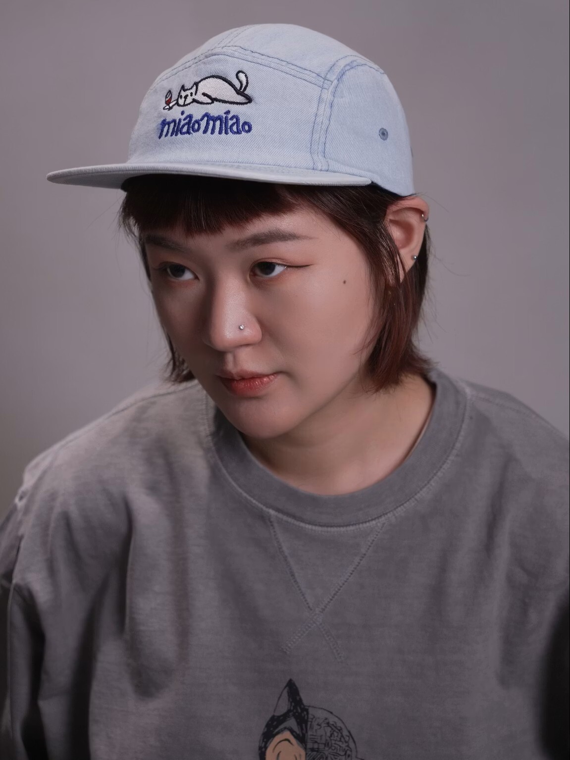 喵喵牛仔棒球帽