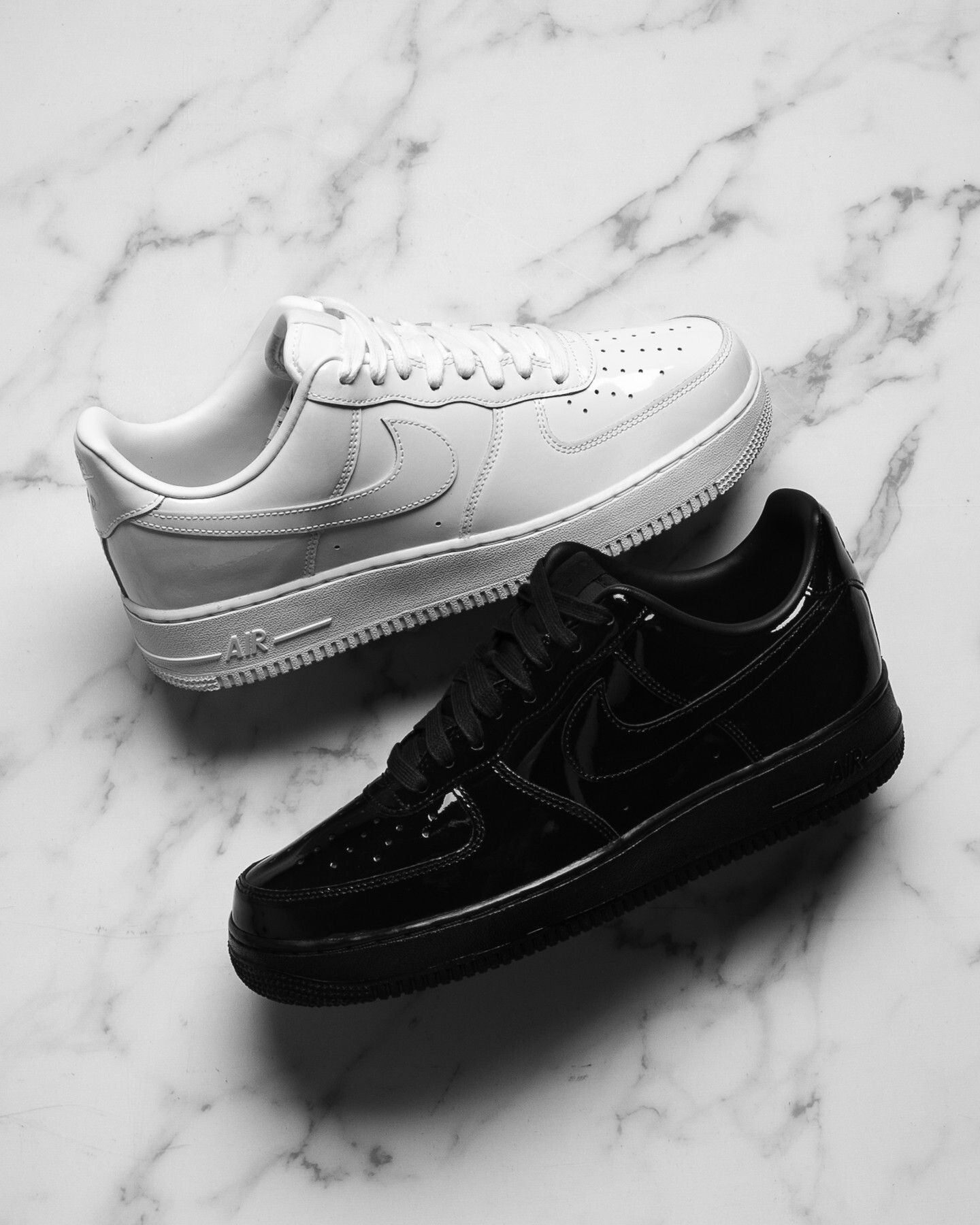 <國外限定>Nike Air Force 1 Low "Black Patent" 全黑 漆皮 正裝 搭配 特殊款 IV2857010