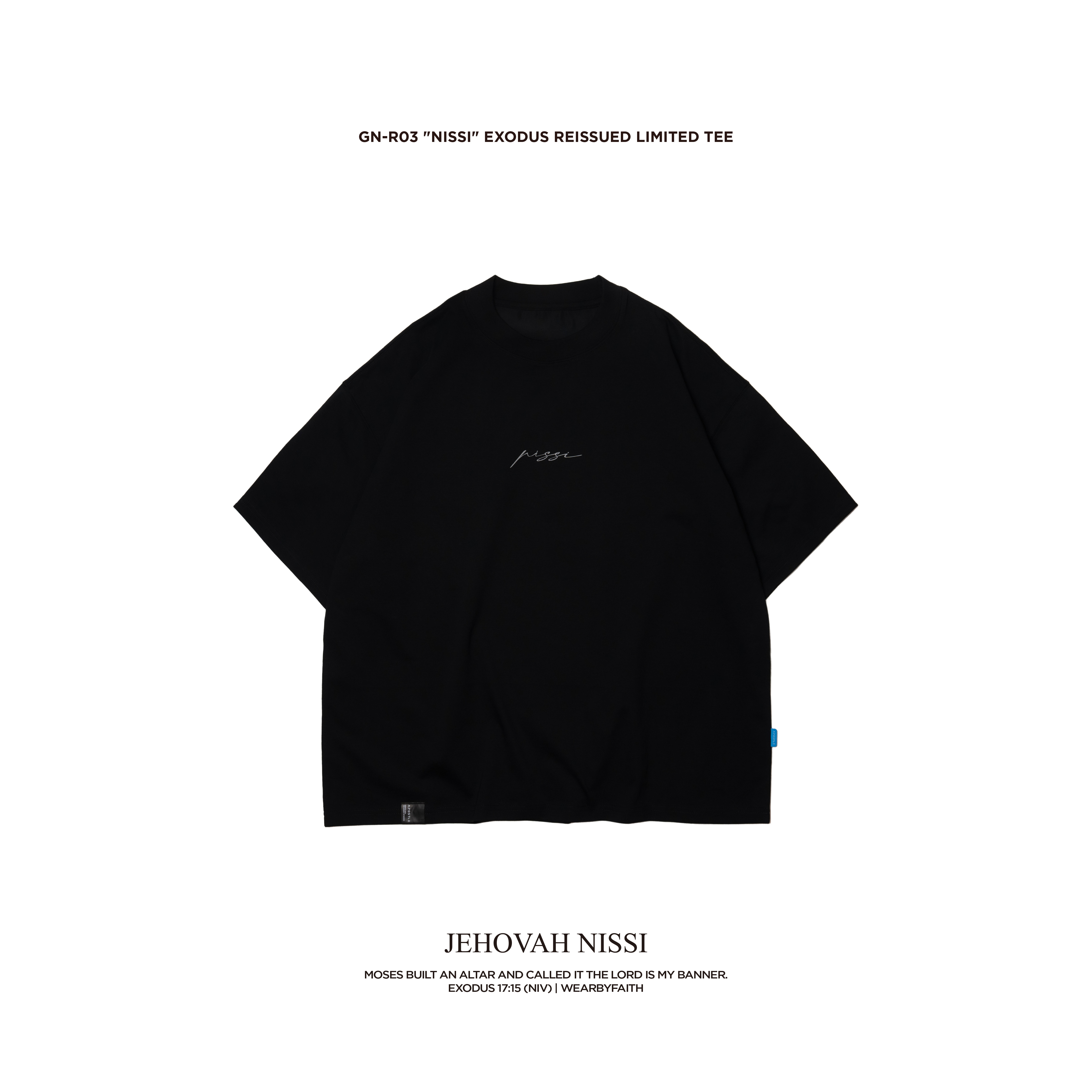 GN-R03 "Nissi" EXODUS Reissued Limited Tee - Black