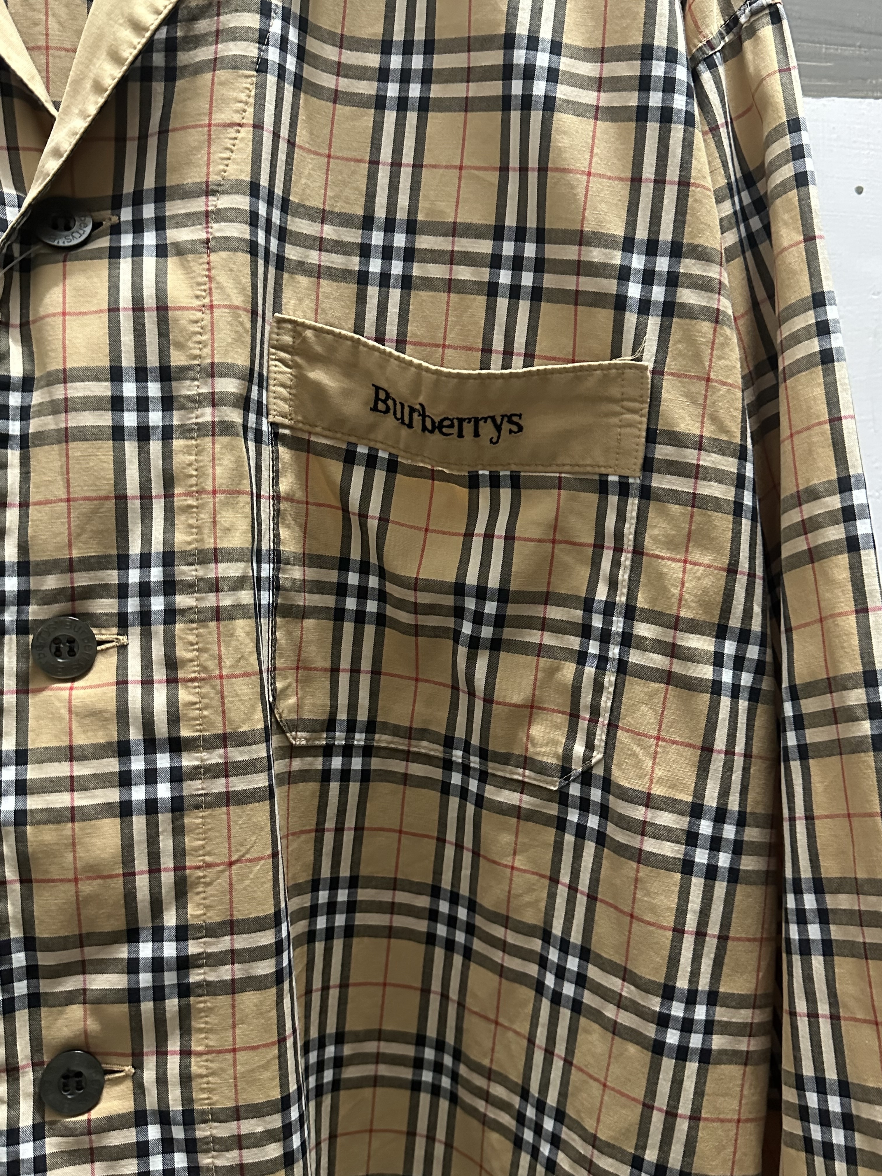 80~90’s Burberry’s Pajama Shirt