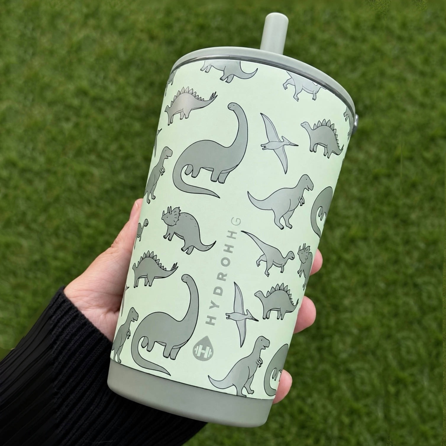 (預購）HYDROJUG Everyday Tumbler 防漏✨陶瓷內膽14oz Dinosaur