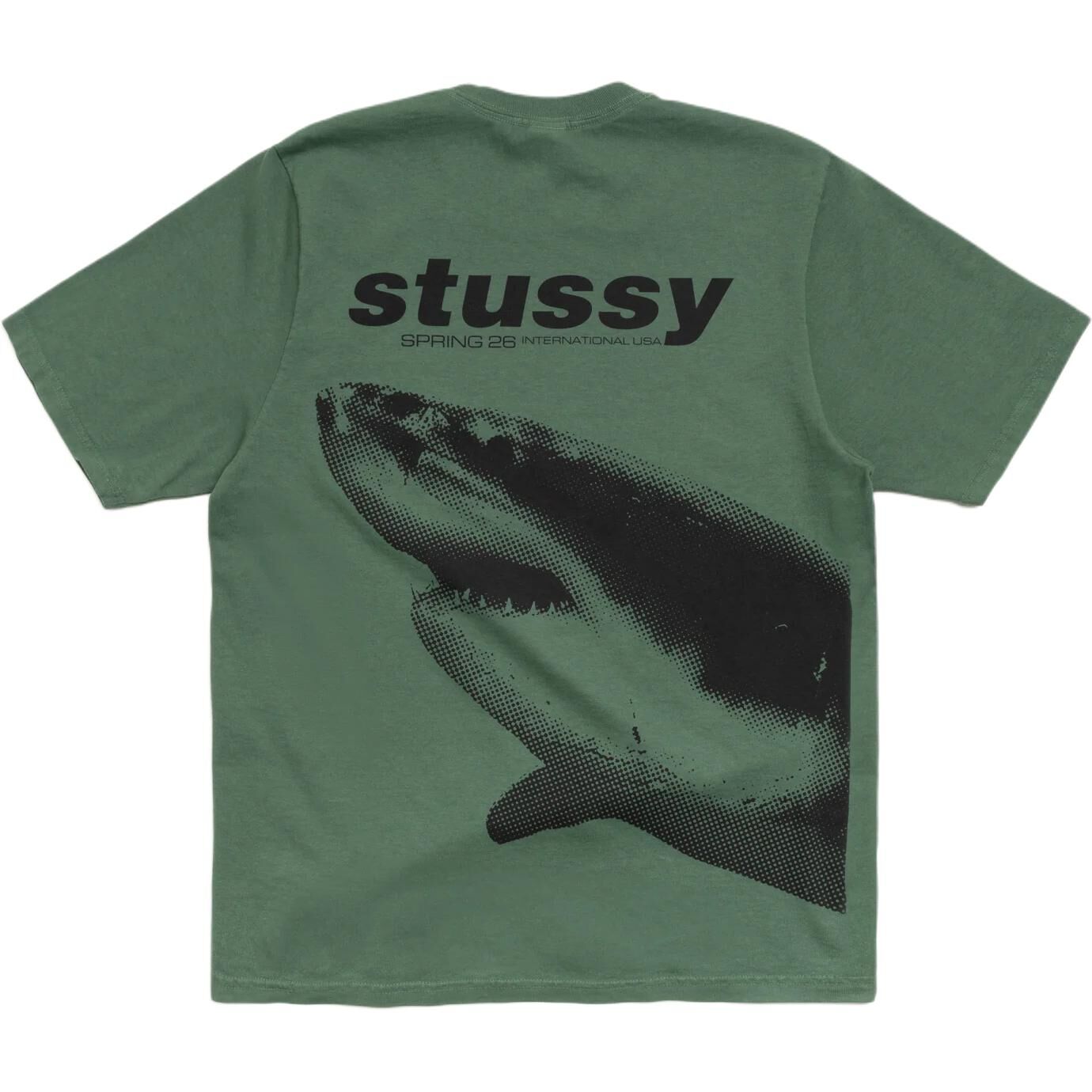 【代購】Stussy SS26 SHARK TEE PIGMENT DYED T Shirt Unisex 1905183