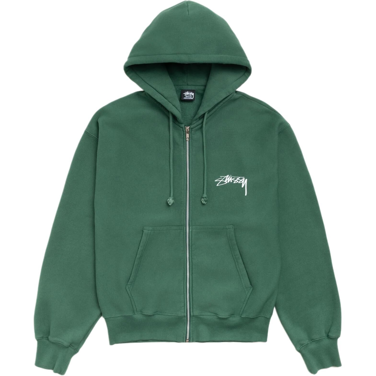 【代購】Stussy SS26 SKATE STACK ZIP HOODIE PIGMENT DYED Sweatshirt Unisex 1975178