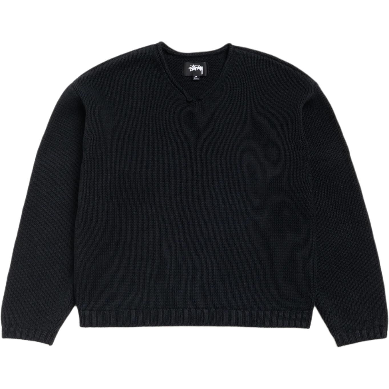 【代購】Stussy SS26 ROLL V NECK SWEATER Unisex 117289