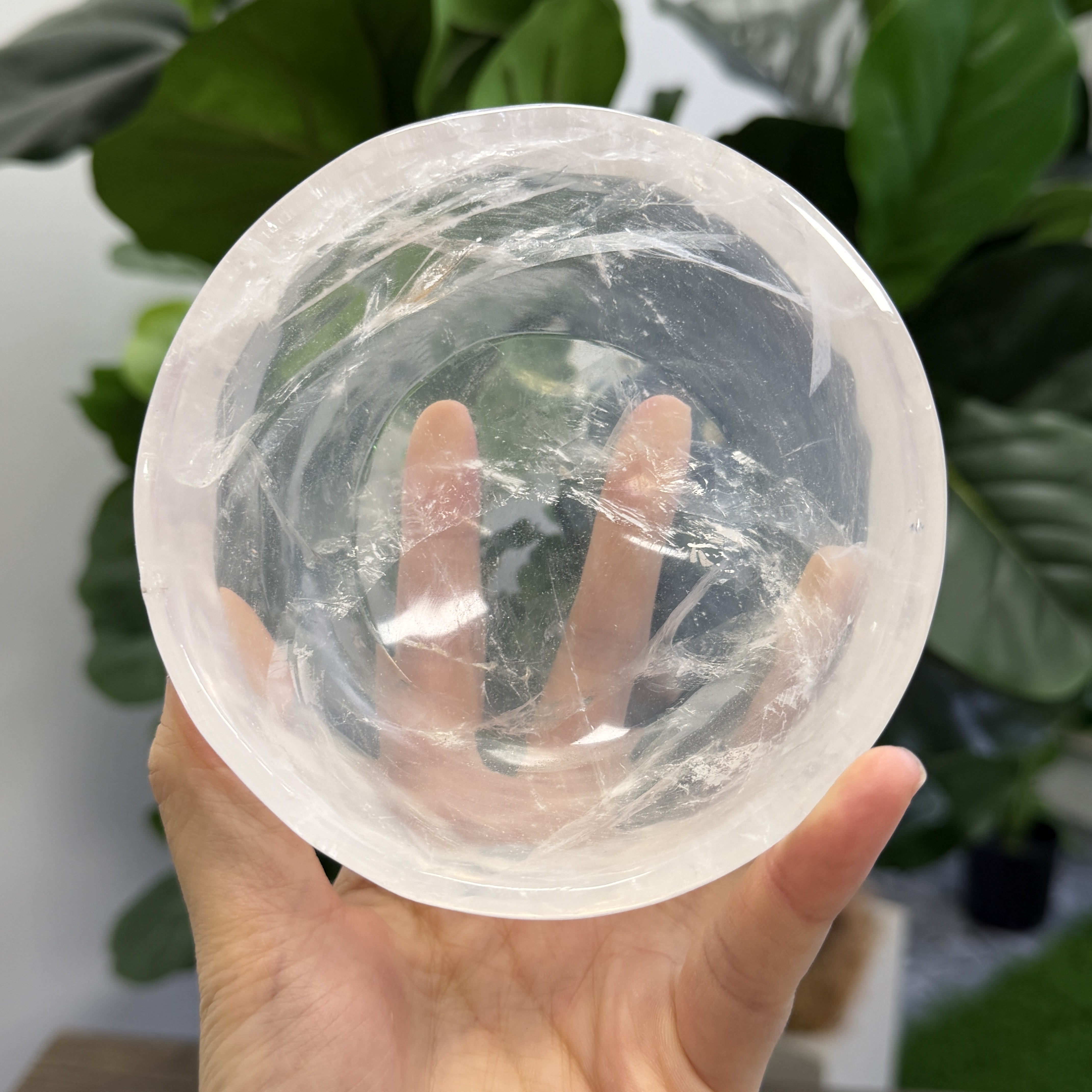高級白水晶碗 11.3cm  WD2380