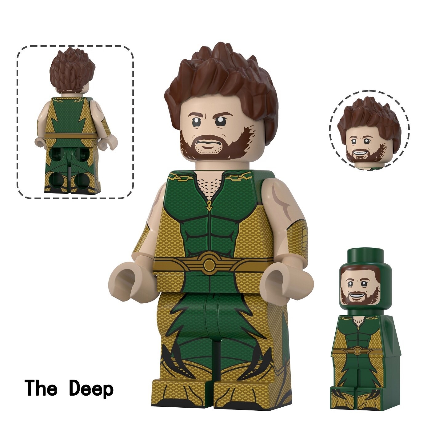 The Boys The Deep Custom Minifigures Fit Lego TV6225 TV1205