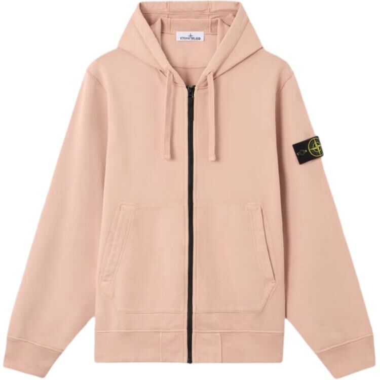 【代購】STONE ISLAND SS26 Organic Cotton Fleece Regular Fit Zip Up Hooded Sweatshirt Men's L1S156100061S0051-V008E