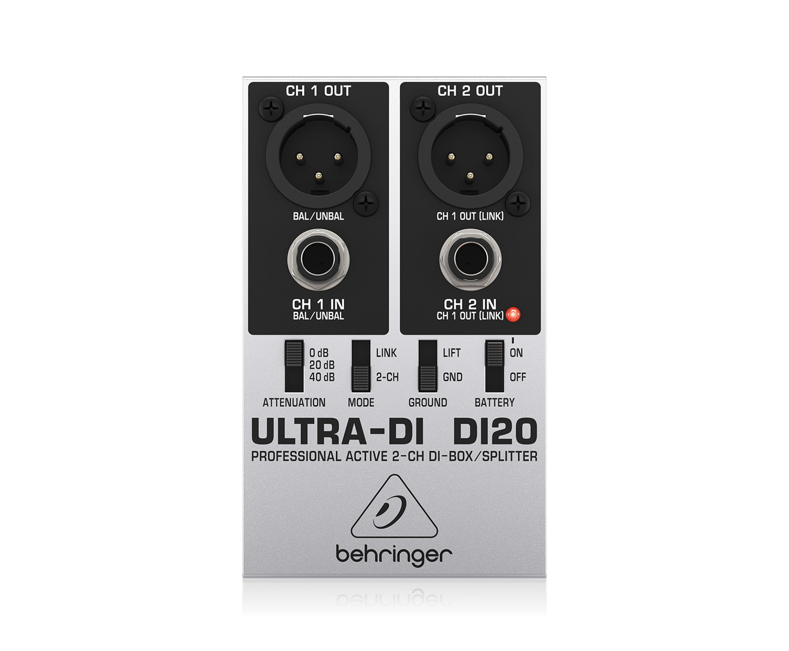 Behringer DI20 Professional Active 2-Channel DI-Box/Splitter