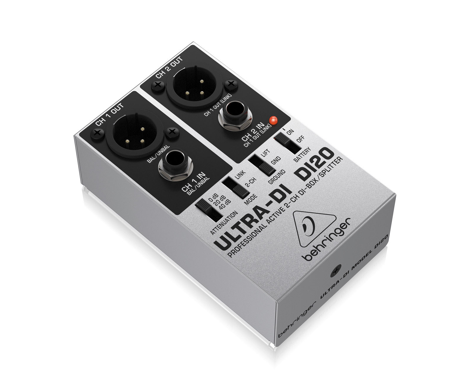 Behringer DI20 Professional Active 2-Channel DI-Box/Splitter