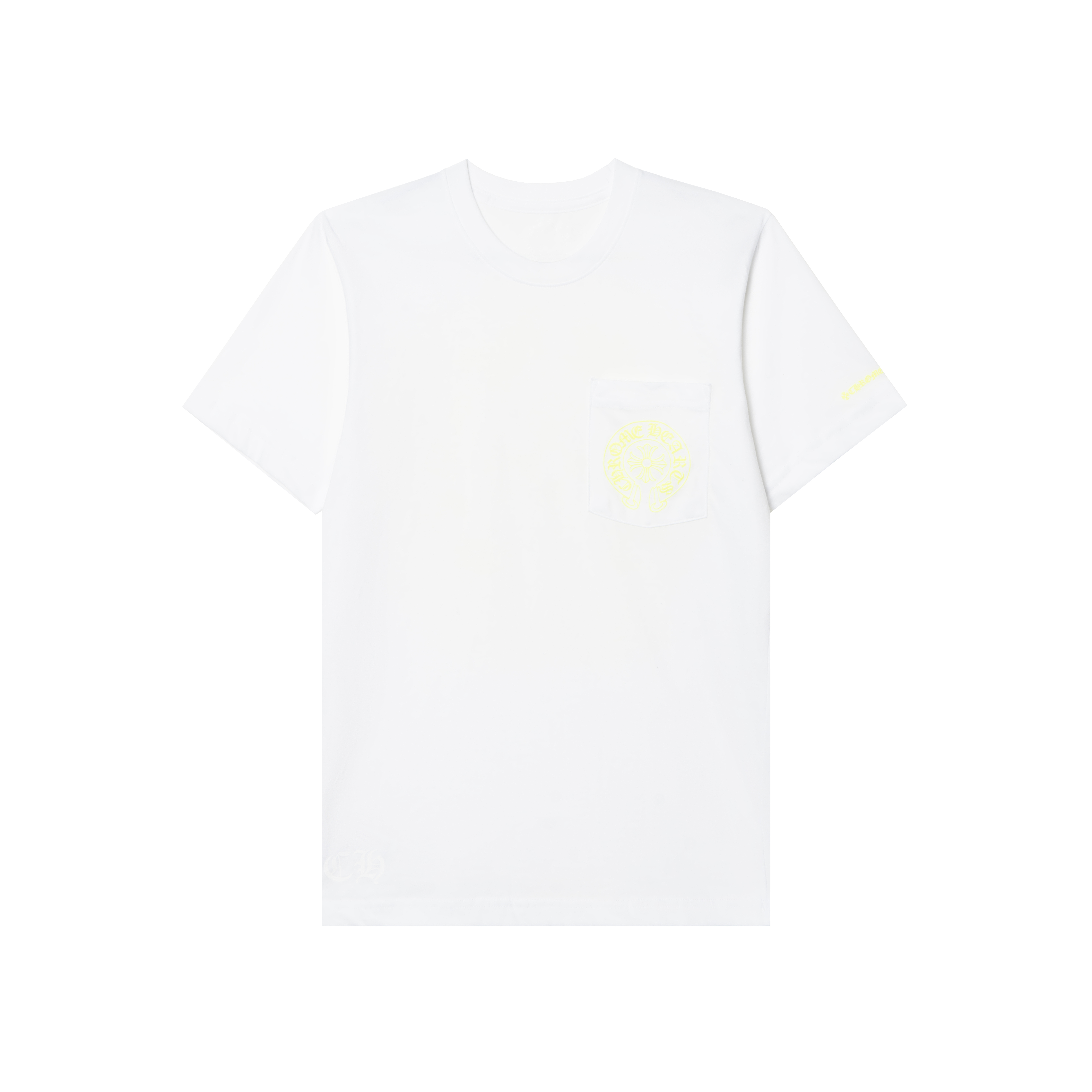 【代購】Chrome Hearts T Shirts Unisex White Crew Neck Moderate Straight Fit CH-74900121