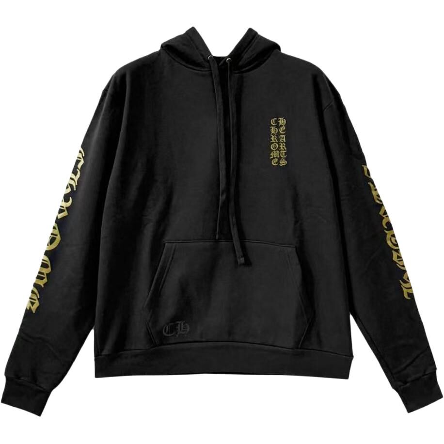 【代購】Chrome Hearts Sweatshirts Men's Black Hooded Non Detachable Moderate CH-04267181
