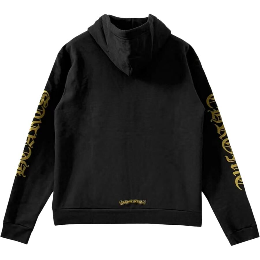 【代購】Chrome Hearts Sweatshirts Men's Black Hooded Non Detachable Moderate CH-04267181