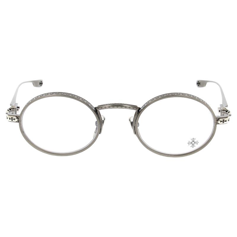 【代購】Chrome Hearts Metal Round Eyeglass Frames Women's Silver HONEYDIPPEDPWR