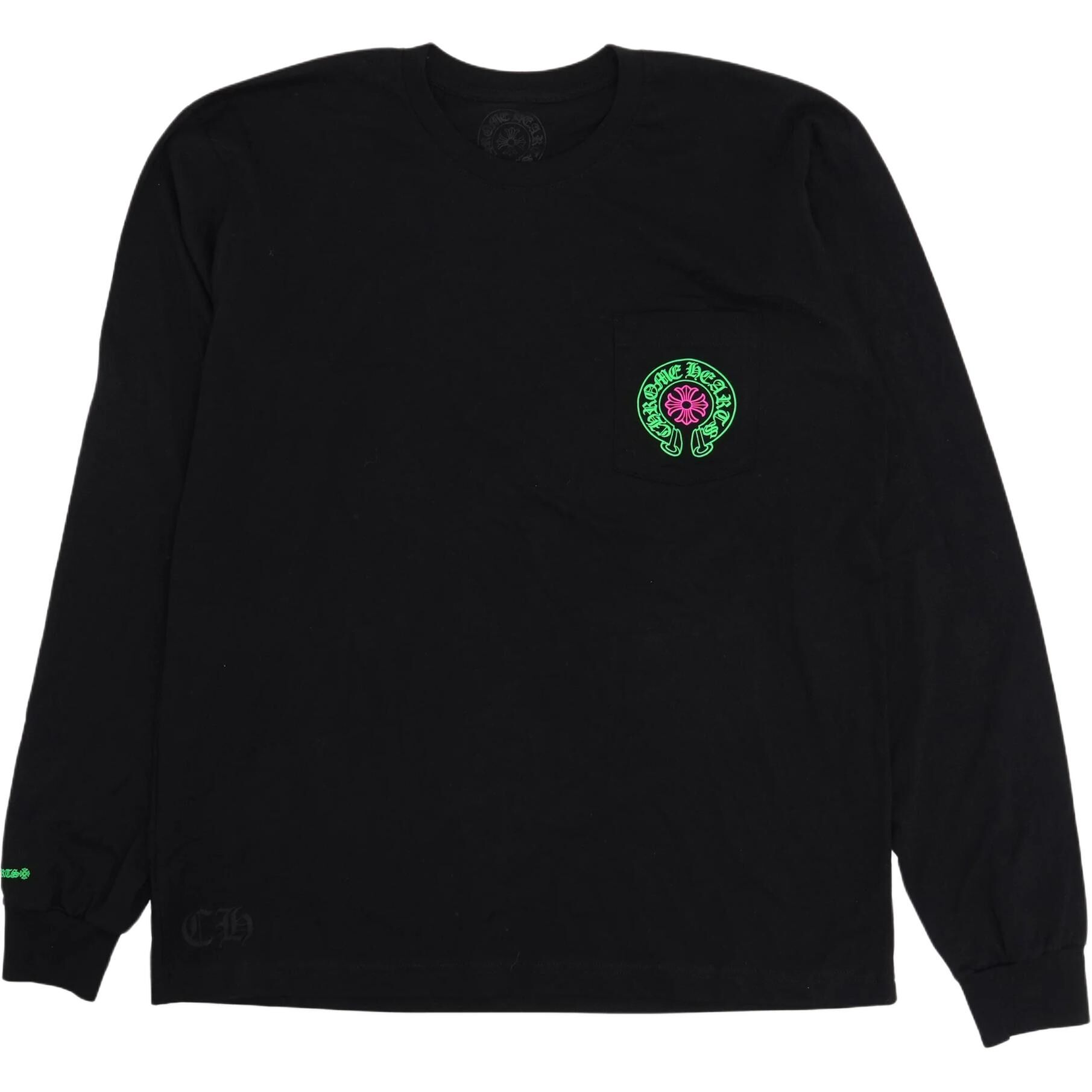 【代購】Chrome Hearts T Shirts Men's Black Crew Neck Moderate CH-20262665