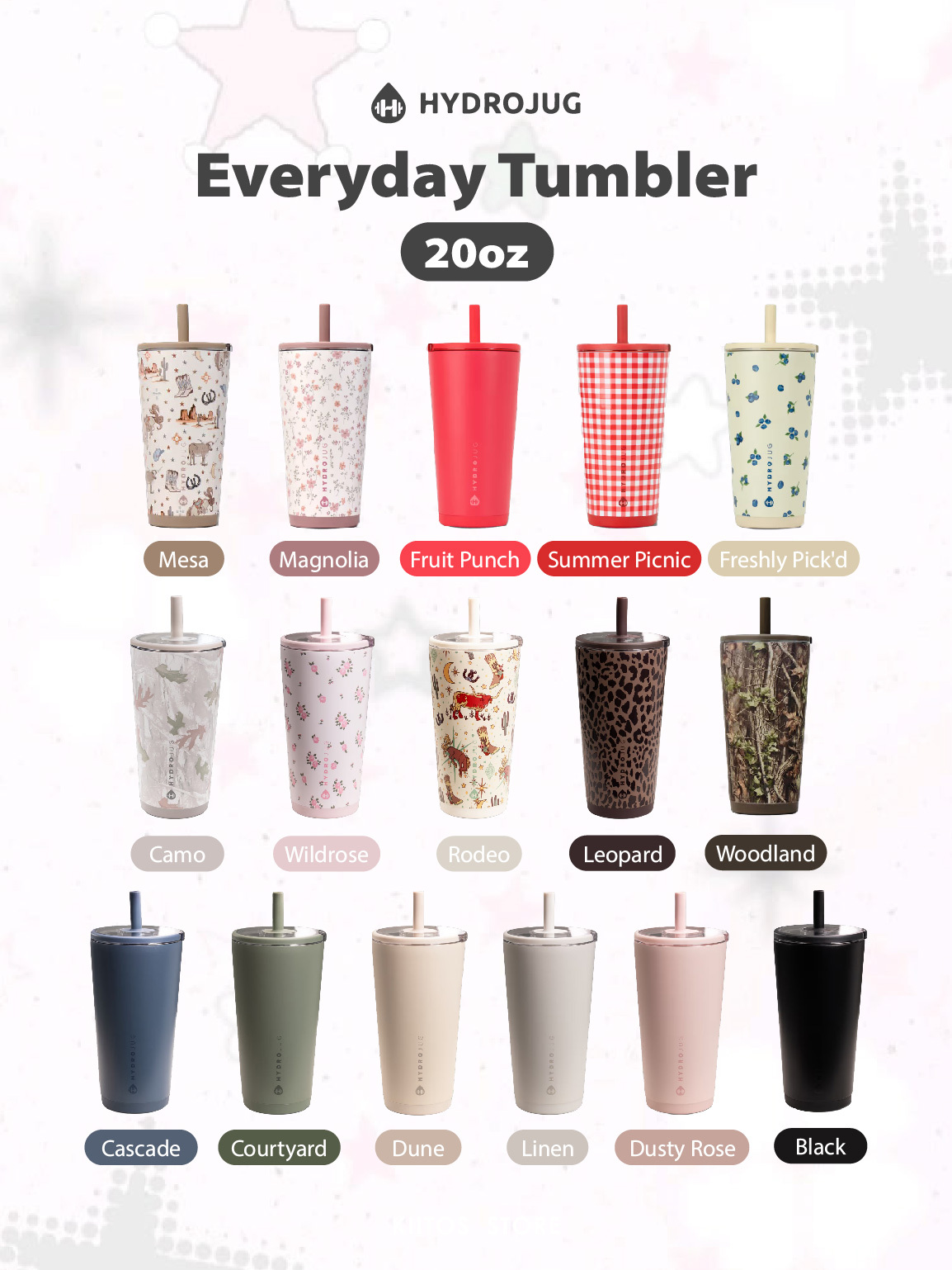 【預購】Hydrojug Everyday Tumbler 美國專利陶瓷保溫吸管杯 20oz