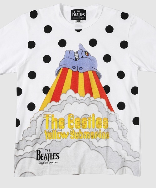 COMME DES GARGONS x THE BEATLES BLACK SPOT SUBMARINE T-SHIRT (UNISEX) - WHITE PRE ORDER ITEM (預訂中)