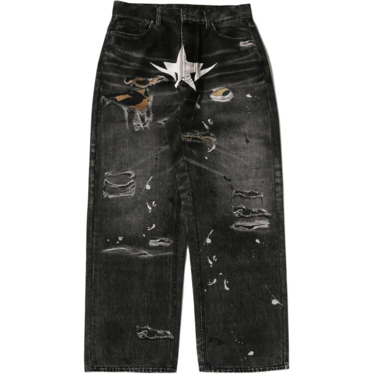 【代購】A BATHING APE SS26 Jeans Men's Moderate Straight Fit Pants 0ZXJNMX30350Q