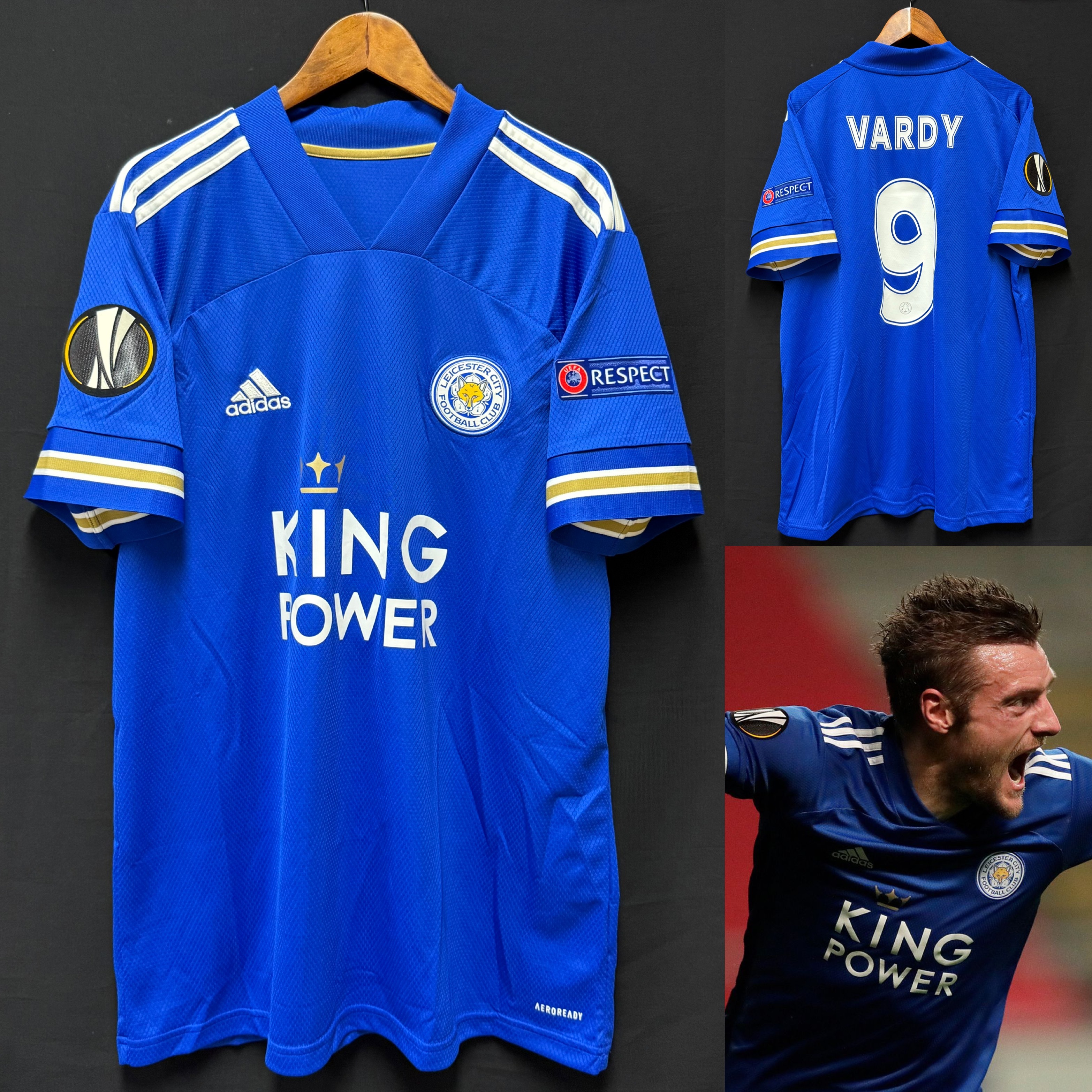 (BNWT) Leicester City 2020-2021 Adidas Home Shirt #9 VERDY