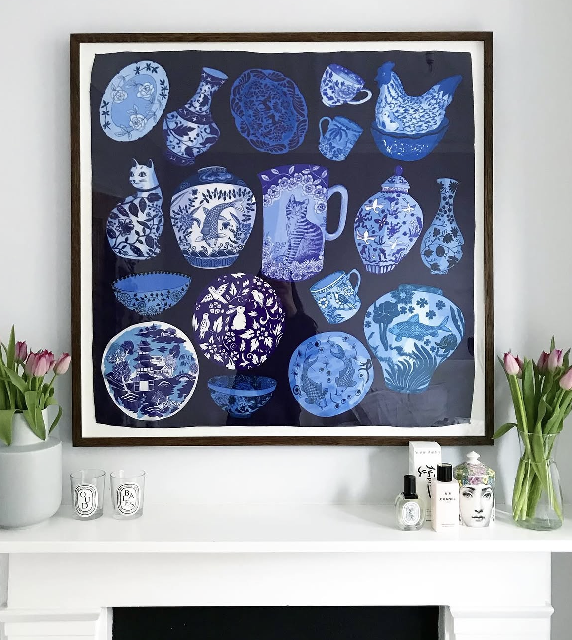 Karen Mabon Silk scarf - Pottery