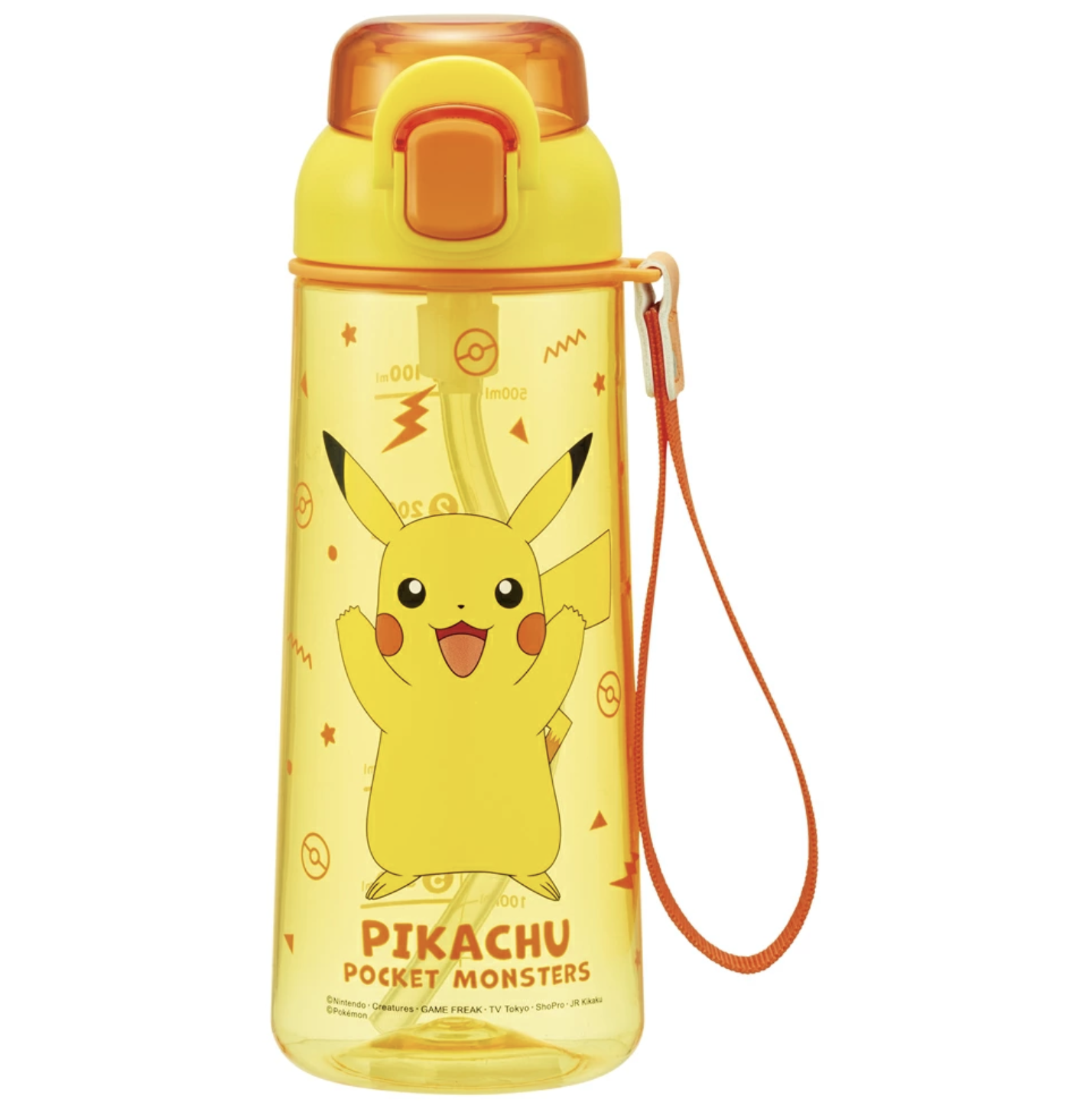 Skater Pokemon 比卡超 吸管水樽 630ml