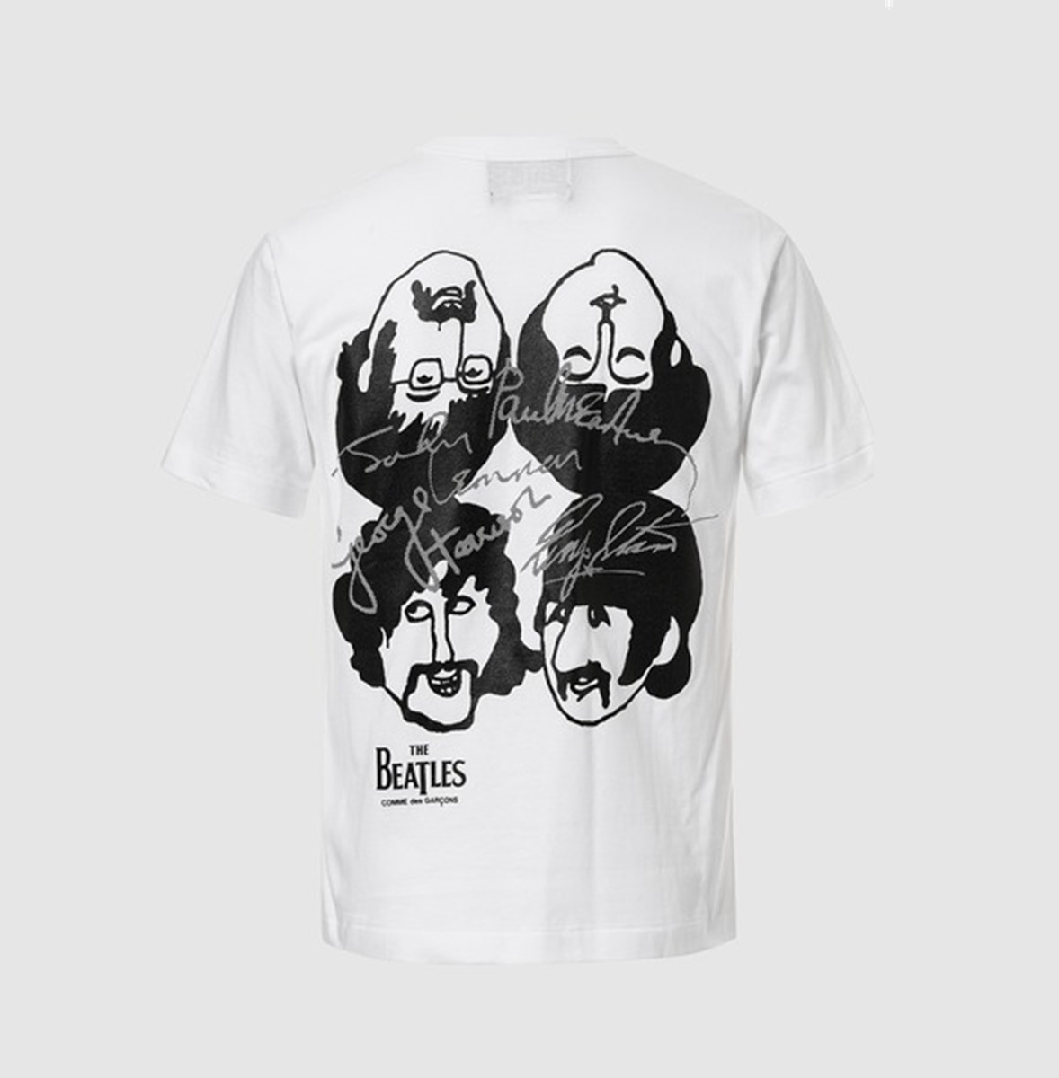 COMME DES GARGONS x THE BEATLES FACE BACK PRINT TEE (UNISEX) - WHITE PRE ORDER ITEM (預訂中)