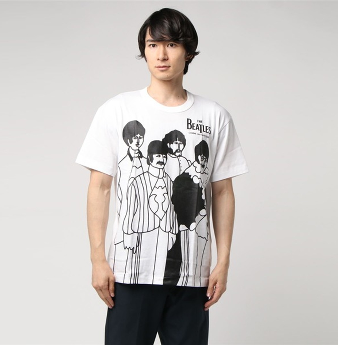 COMME DES GARGONS x THE BEATLES MEMBER TEE (UNISEX) - WHITE PRE ORDER ITEM (預訂中)
