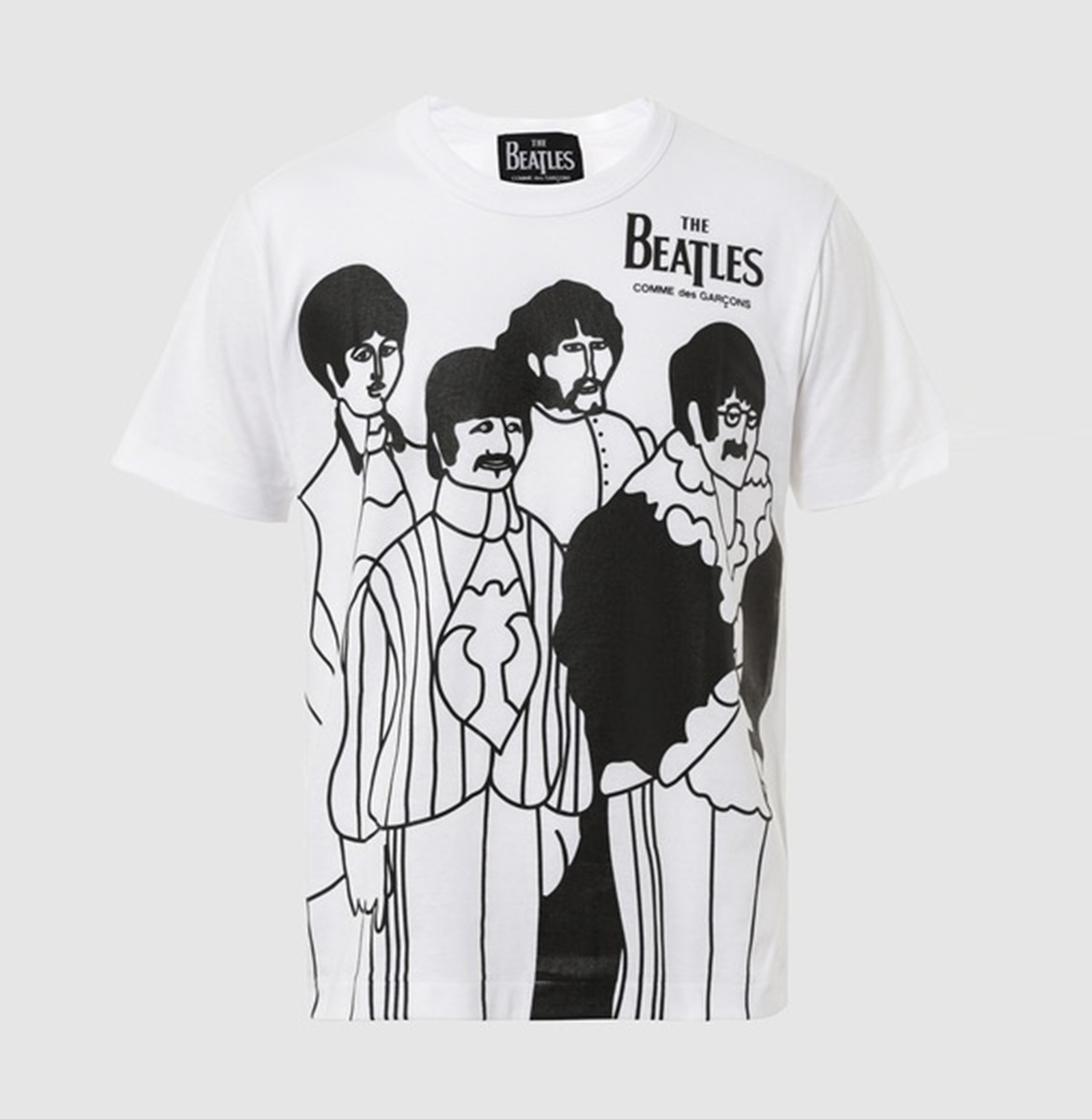 COMME DES GARGONS x THE BEATLES MEMBER TEE (UNISEX) - WHITE PRE ORDER ITEM (預訂中)