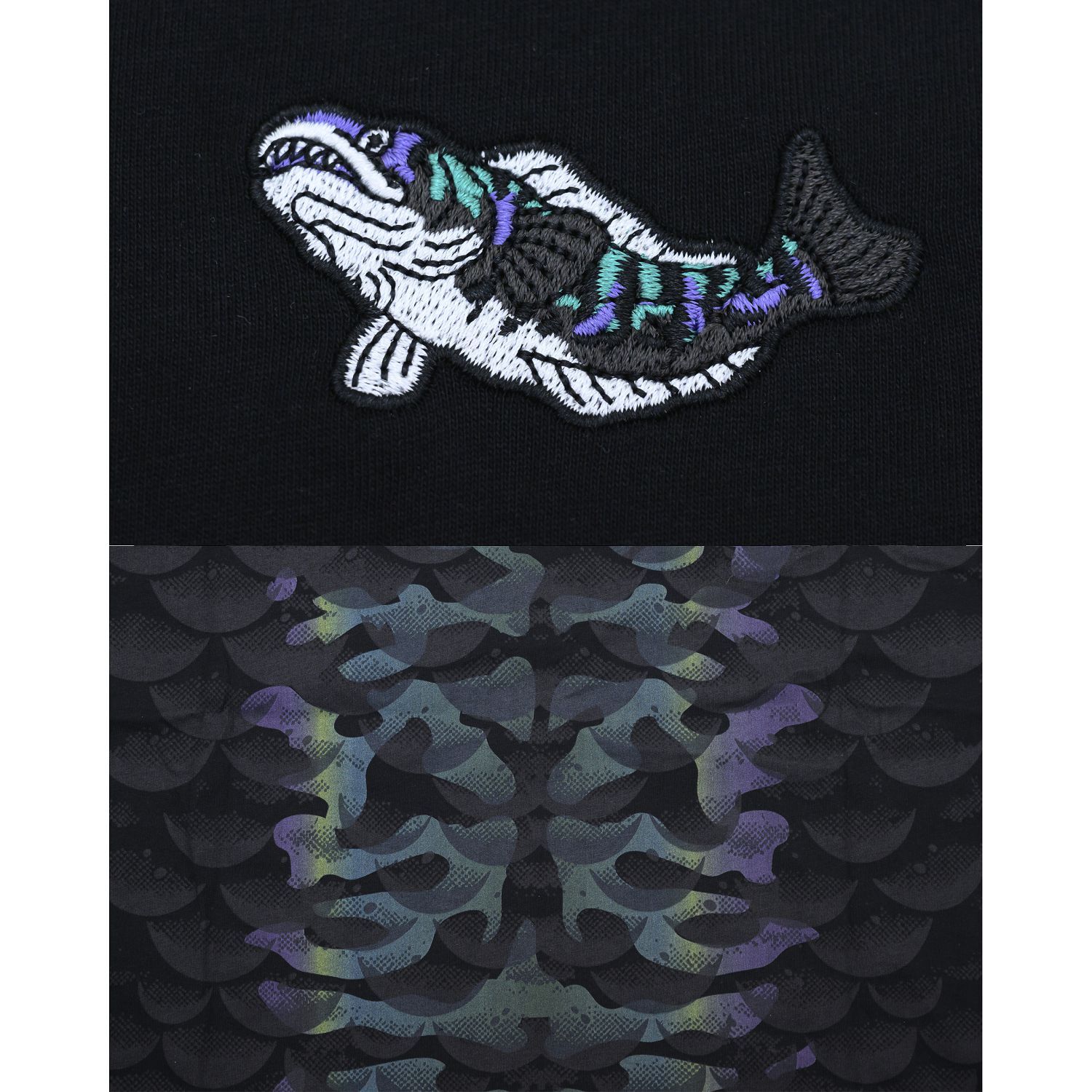 KID ® 刺繡魚虎短T