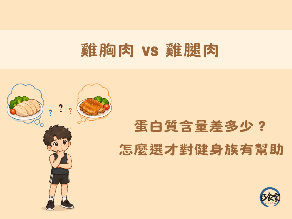 雞胸肉 vs 雞腿肉：蛋白質含量差多少？怎麼選才對健身族有幫助