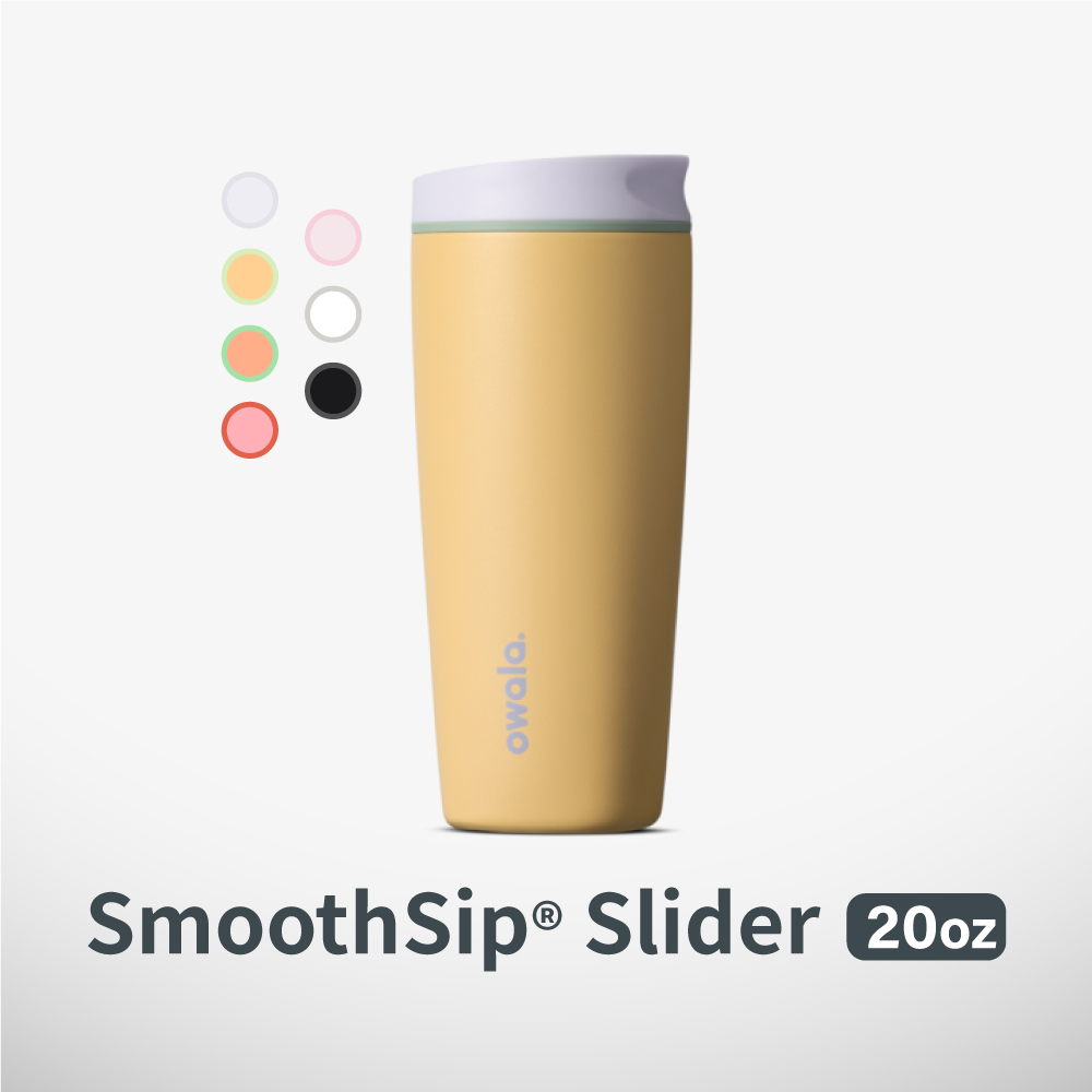 Owala® SmoothSip Slider|不鏽鋼咖啡杯 600ml
