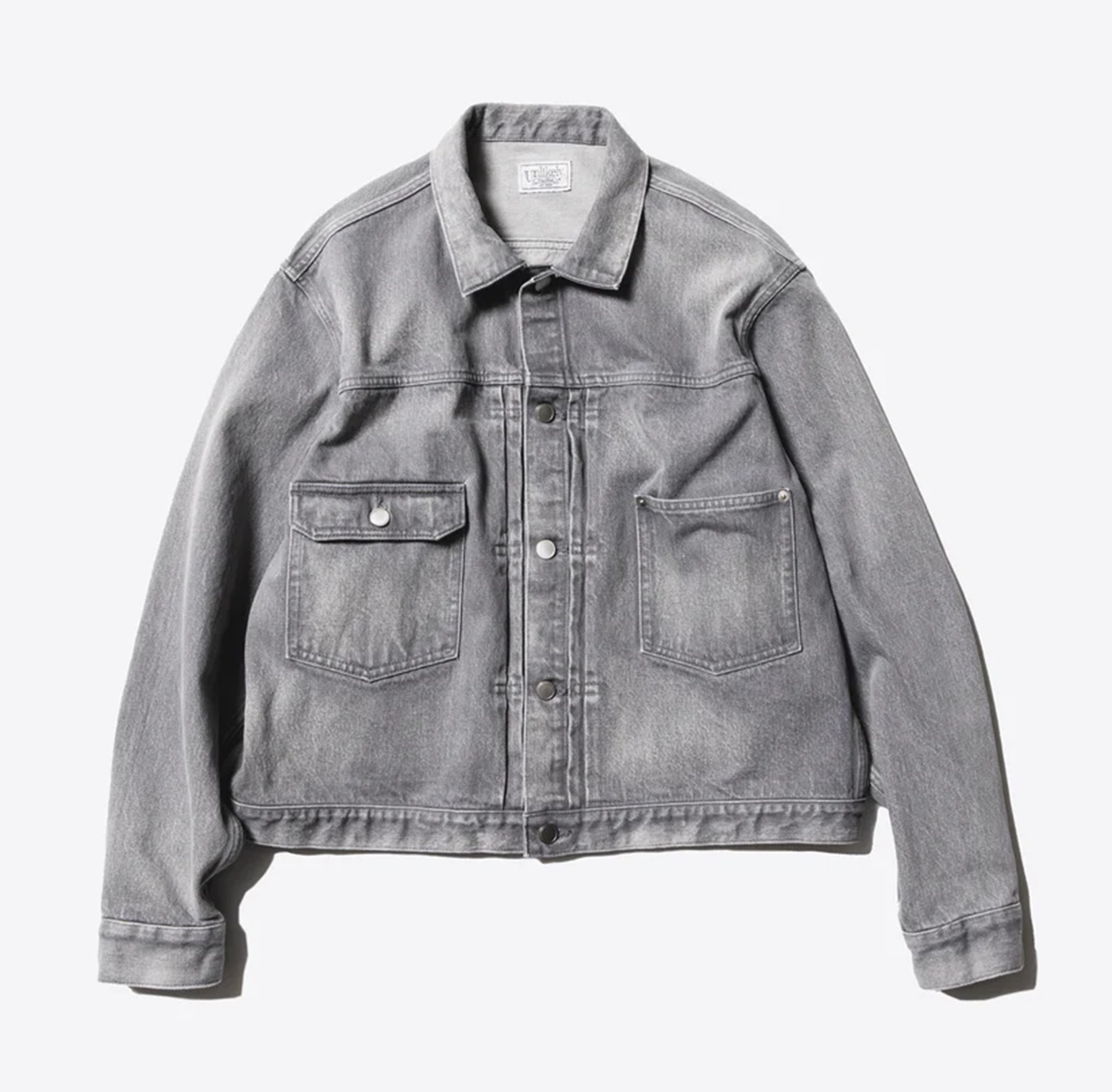 UNLIKELY TIME TRAVEL TRUCKER JACKET GRAY DENIM - PRE ORDER ITEM (預訂中)