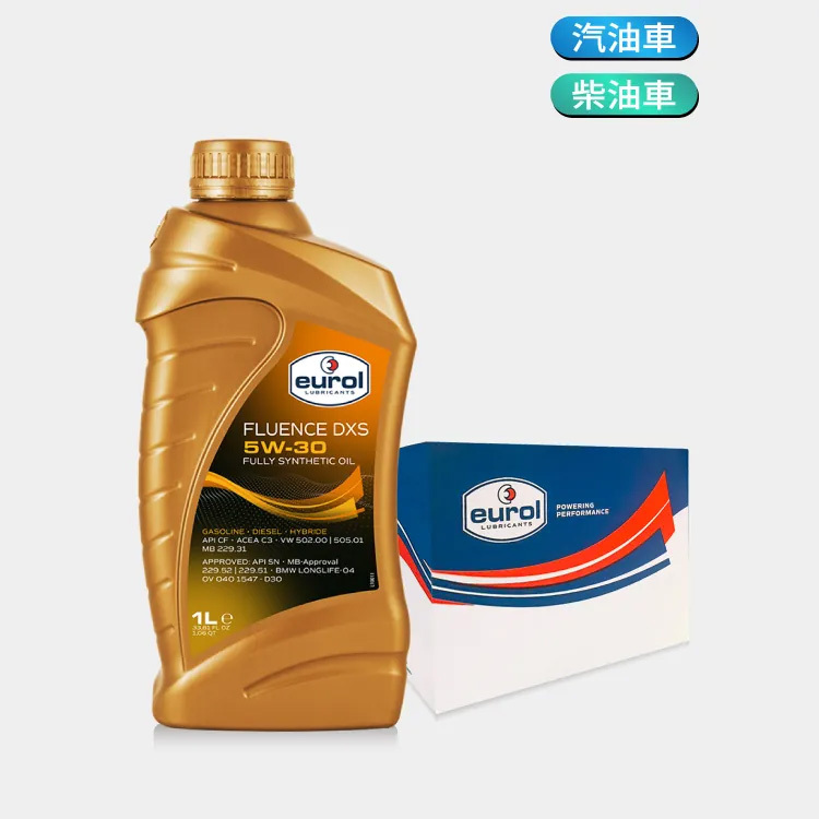 [箱購] Eurol Fluence DXS 5W30 全合成機油 1L