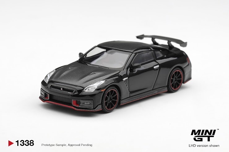 PO-$80 * MINI GT * 1:64 1338 Nissan GT-R Nismo 2024 Black RHD