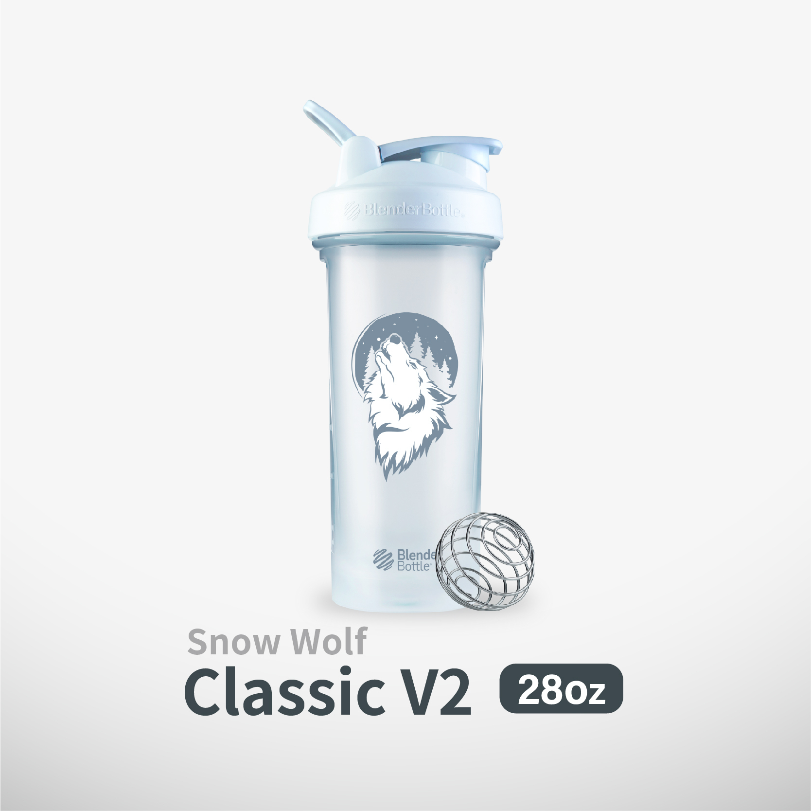 Blender Bottle® Classic™ V2【極地系列】28oz | 雪 狼