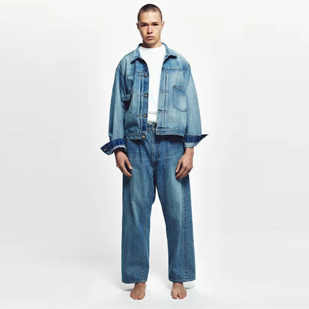 UNLIKELY TIME TRAVEL TRUCKER JACKET 1977 WASH - INDIGO PRE ORDER ITEM (預訂中)