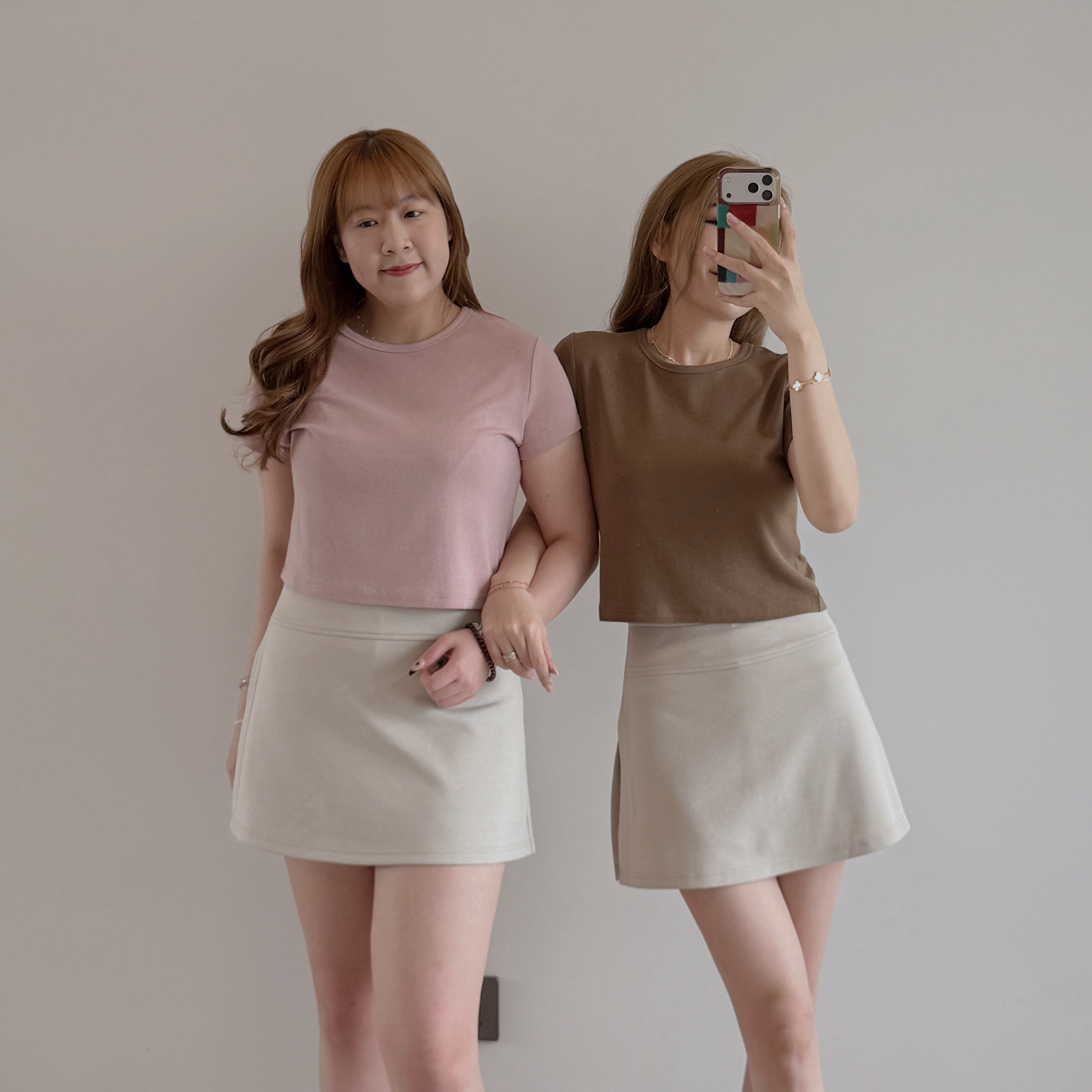 現貨/預訂 7513 肉肉腿隱藏！彈力A-line裙褲