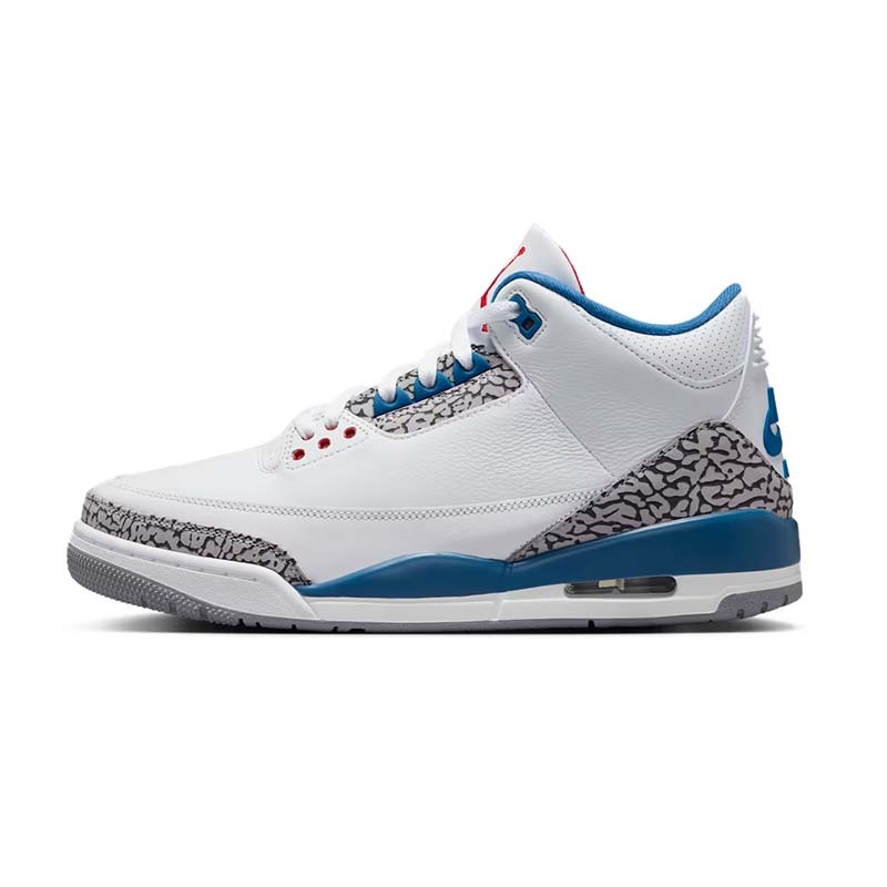 Air Jordan 3 "True Blue" 白藍 皮革 爆裂紋 休閒鞋 男鞋 IF4396-104 [台灣現貨]
