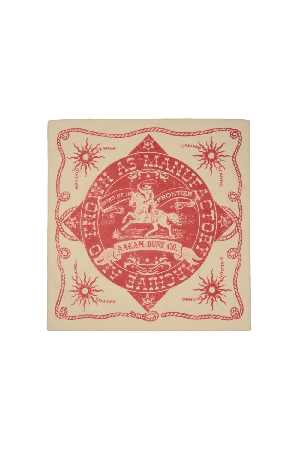 (K15)Western Signature Bandana (Ivory)
