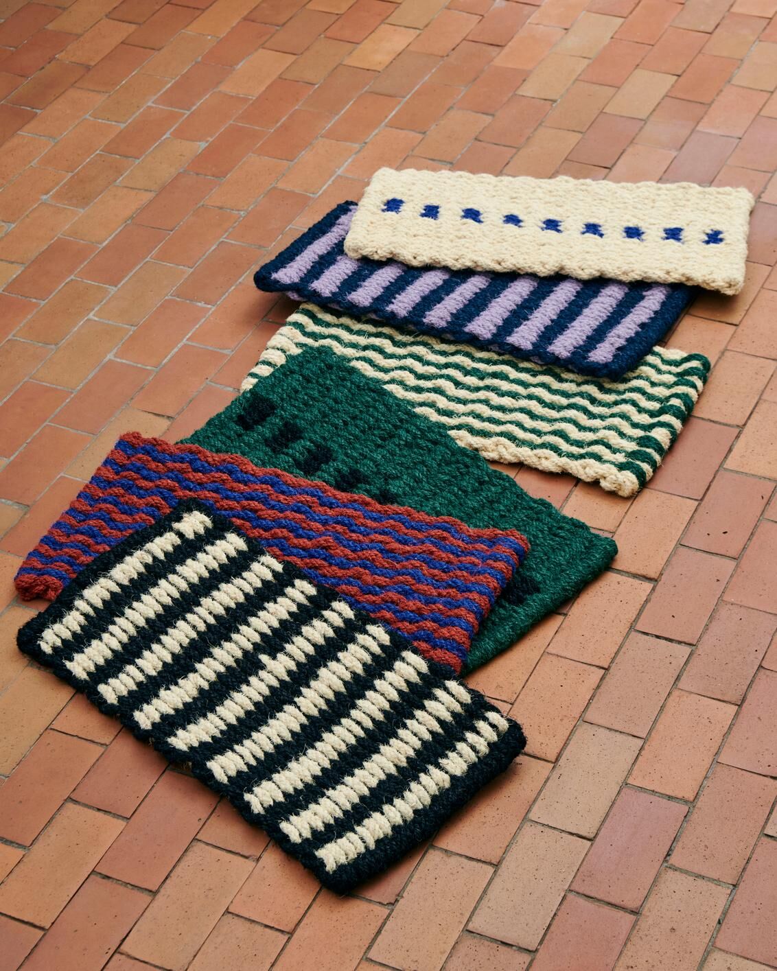 HAY 撞色 Door Mat 門墊，為玄關帶來多巴胺明亮色彩