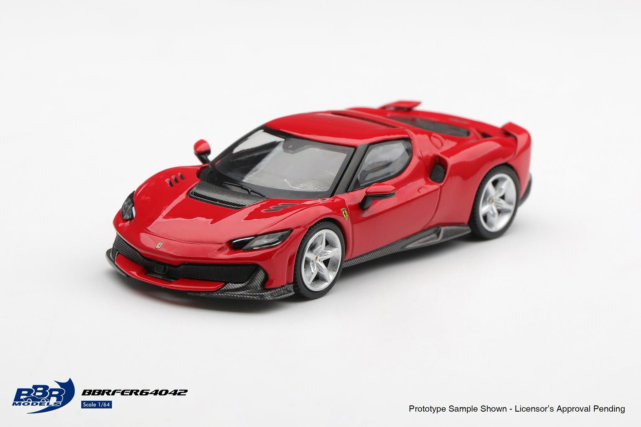 預訂:1/64 BBR Ferrari 296 Speciale Rosso Corsa (BBRFER64042)