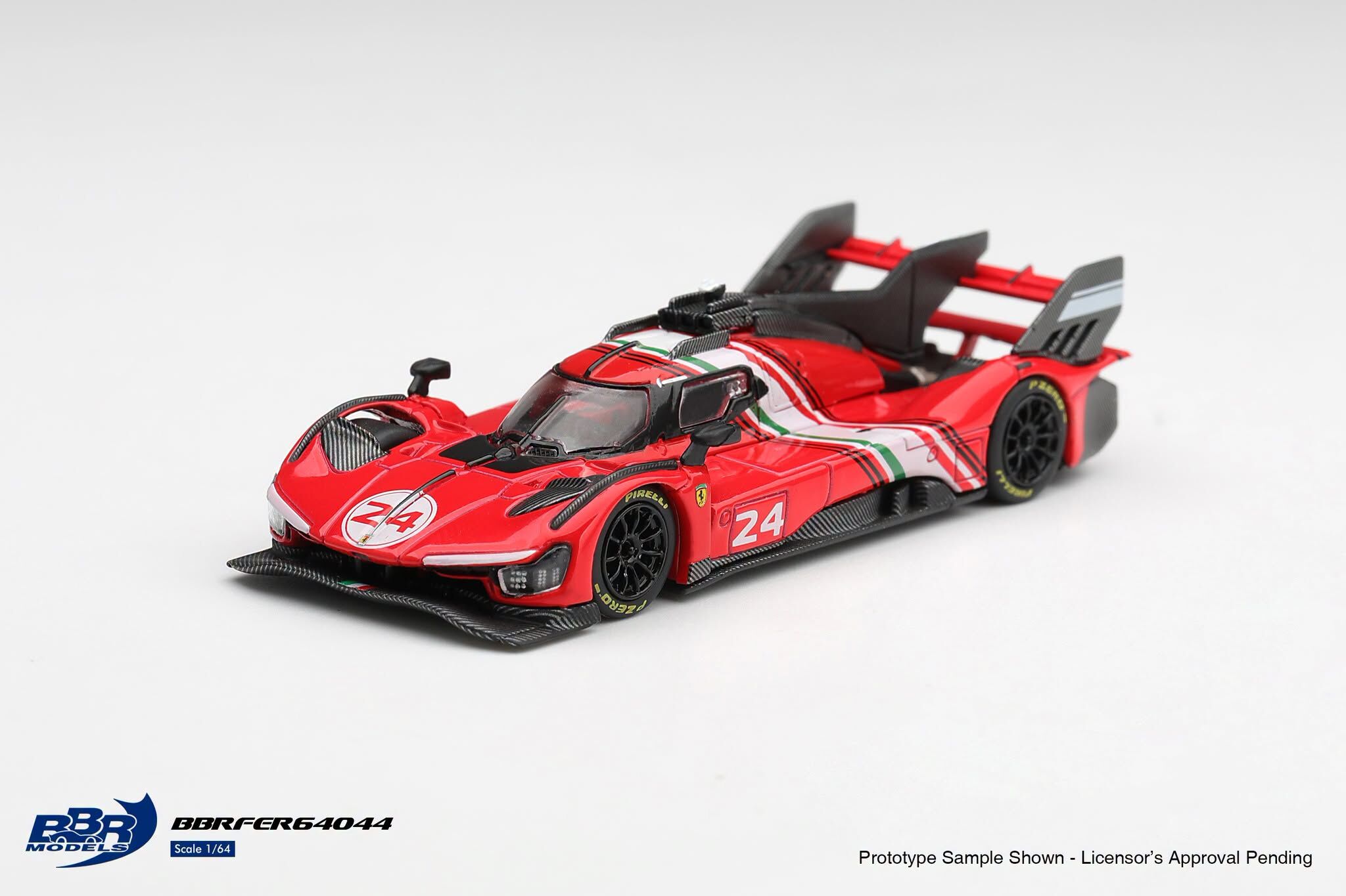 預訂:1/64 BBR Ferrari 499P Modificata Rosso Corsa (BBRFER64044)