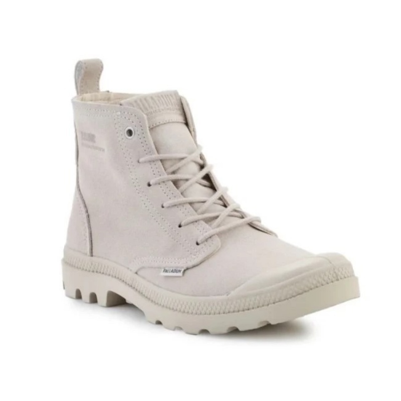 PALLADIUM 休閒鞋 PAMPA HI 奶灰 麂皮 高筒靴 男女 74379-155