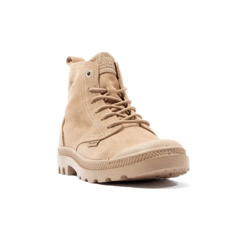 PALLADIUM 休閒鞋 PAMPA HI 卡其棕 麂皮 高筒靴 男女 74379-200