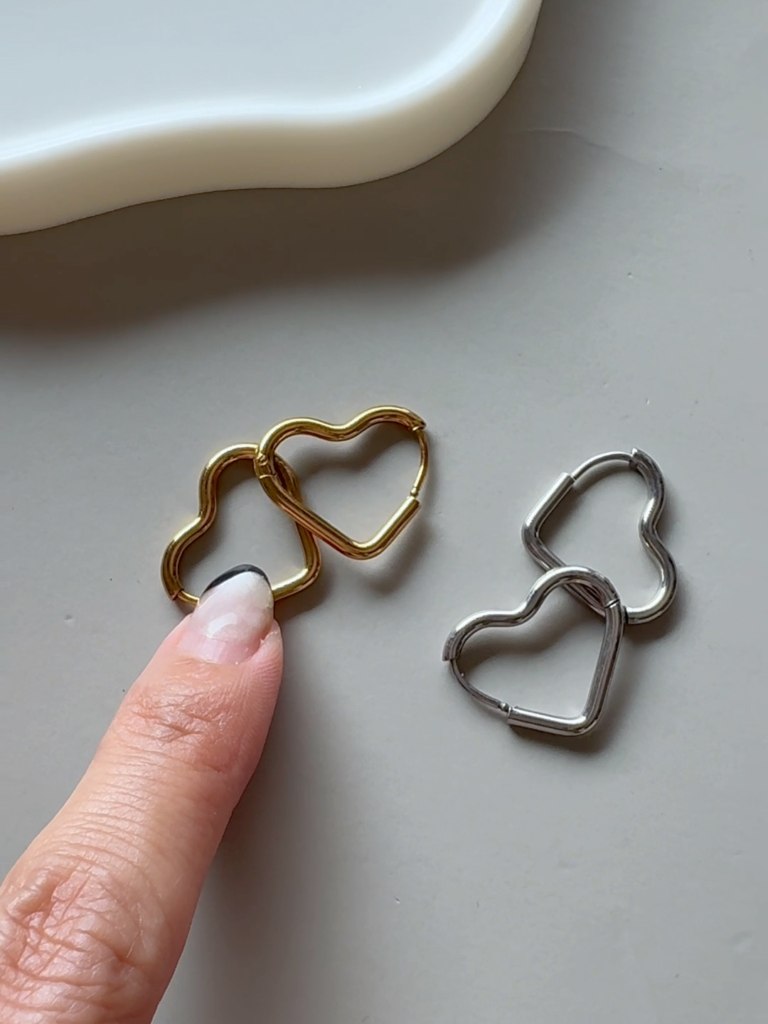 heart hoop pierce